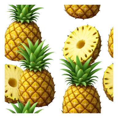 A piece of pineapple sticker