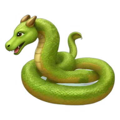 Serpent dans un cheval  sticker