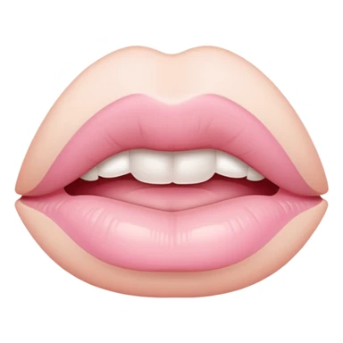 Pale Pink kiss sticker