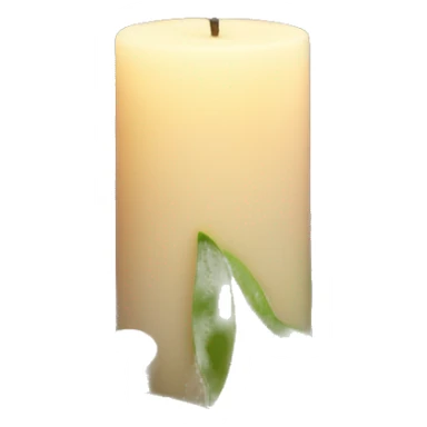 Spring candle with flowers  sticker