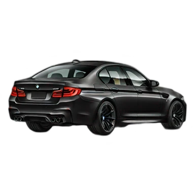 bmw m5 black  sticker