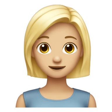 Blond girl hand in the back  sticker