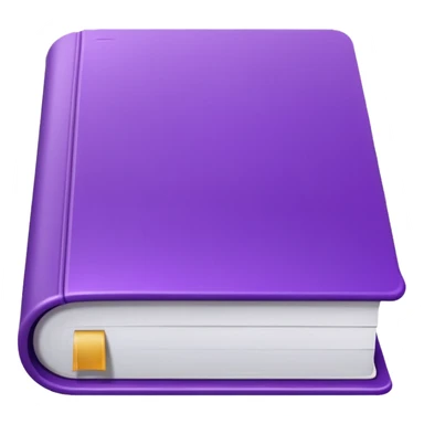 Purple icon: a book with дфзещз. Minimal, web style. sticker