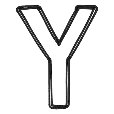 The letter Y sticker