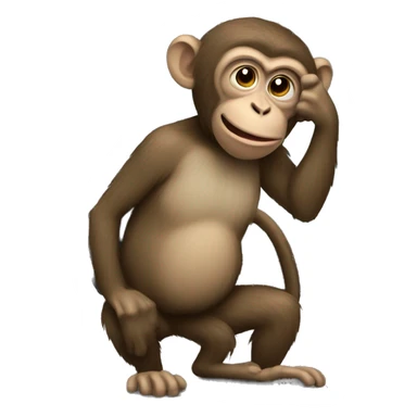 monkey watch tv sticker