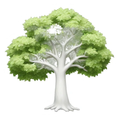 White tree sticker