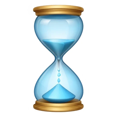checkmark fading into an hourglass emoji sticker