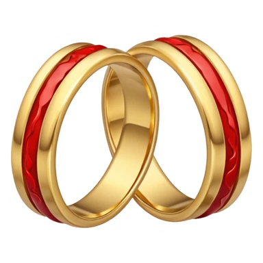 2 bloody wedding rings sticker