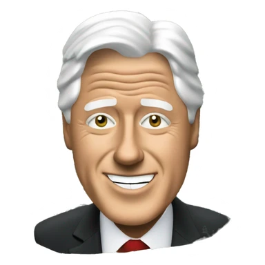 Bill Clinton whit money sticker