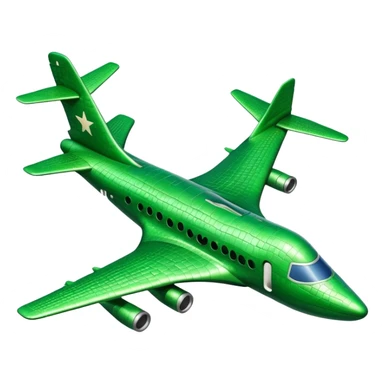 Crocodile shaped bomber airplane sticker