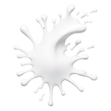 white paint splash sticker