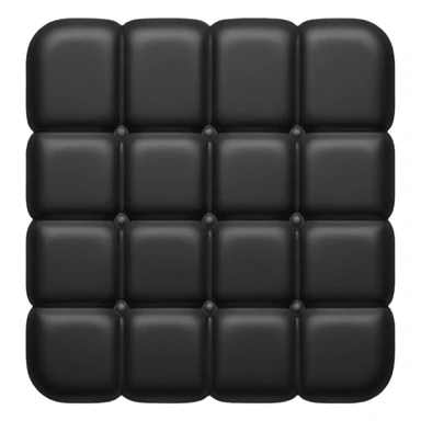 black padding sticker