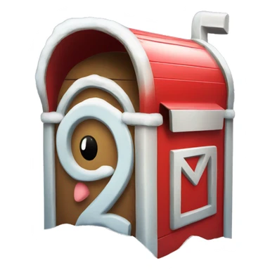 Letter box Christmas  sticker