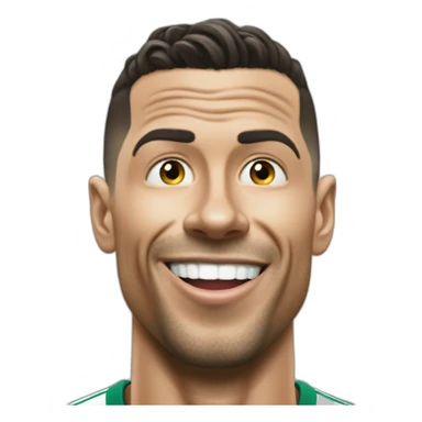 goofy distorded ronaldo sticker