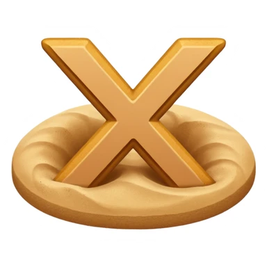 a sand themed correct mark sticker