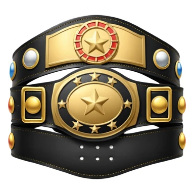 boxing champions belt sticker