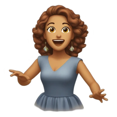 Luísa Sonza singing and dancing sticker