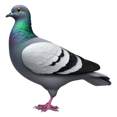 a shrugging pigeon wearing dancing shoes sticker