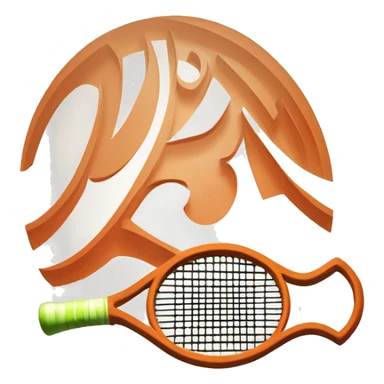 Roland Garros logo tennis sticker