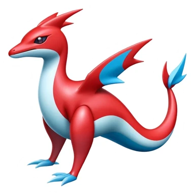 Shiny Latias-Salamence-Fakémon-hybrid-creature (full body)  sticker