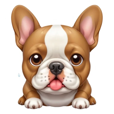 french bulldog snotty drooling sticker