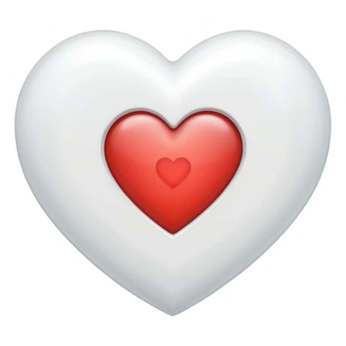 White heart with a J inside of it  sticker