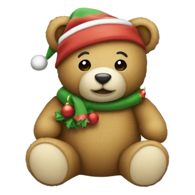Christmas teddy bear  sticker