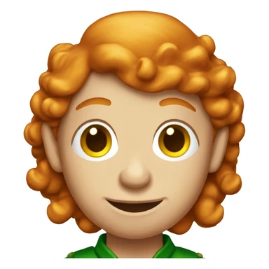 Ginger christmas elf  sticker