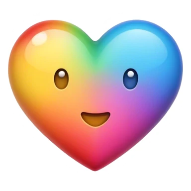 Cœur multicolore  sticker