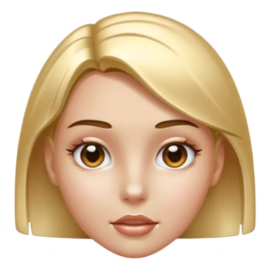 metal skin colored girl sticker