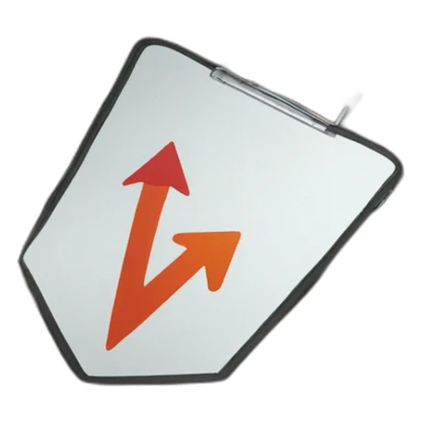 validation arrow on a suitcase sticker