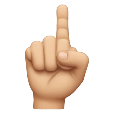 A hand that puts the index finger on the thumb and looks through it sticker