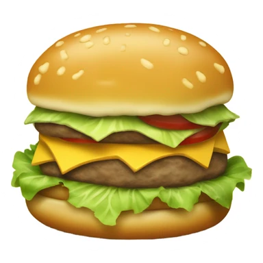 Generate a sleepy cheeseburger emoji with droopy eyes, a tiny yawn, and a slightly messy look. sticker