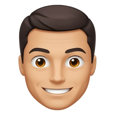 Male superhero face happy sticker