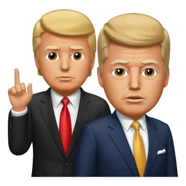 Trump killing saddam husain with kennedy sticker