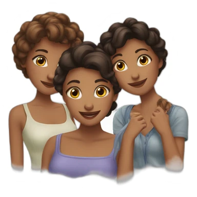 Best Friends forever cinq filles sticker