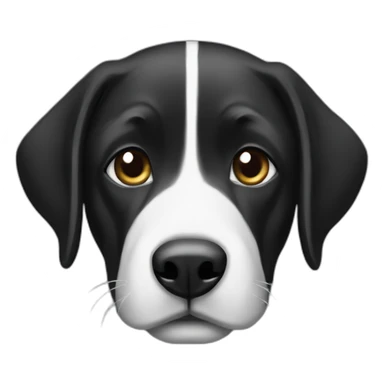 black and white labardor sticker