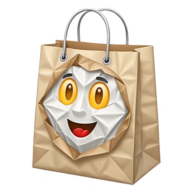 empty shoping bag sticker