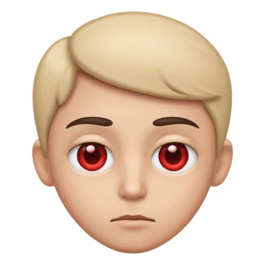 Serious face with heart eyes sticker