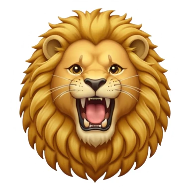 Lion roaring sticker
