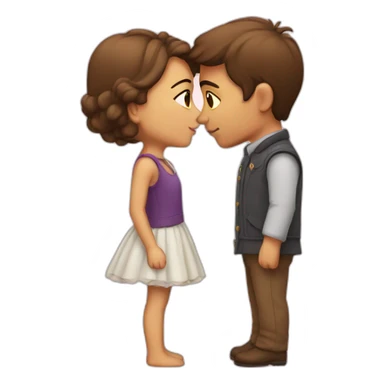 baiser romantique sticker