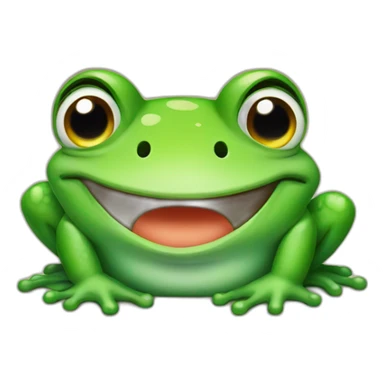 winking frog sticker