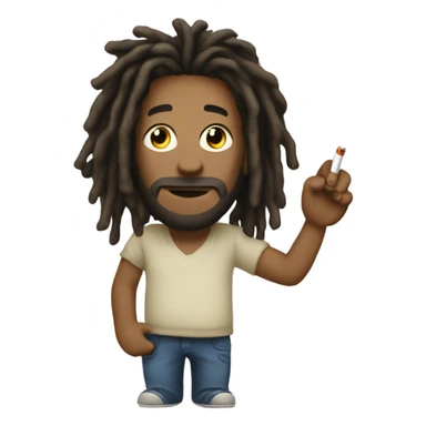guy with dreads with cig sticker