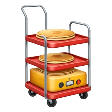pancake yellow compressor cart, red color sticker
