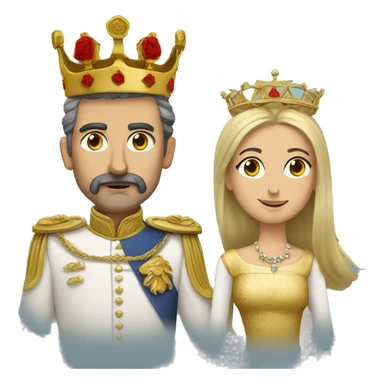 Spanish emperor with empress ui sticker