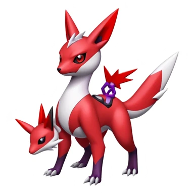  Cute Guilmon-Latias-Zangoose-Umbreon-Fakémon-hybrid-creature (full body)  sticker