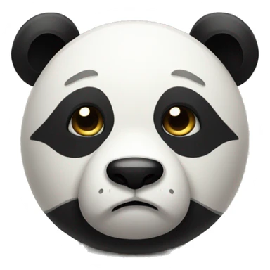 Sad panda sticker