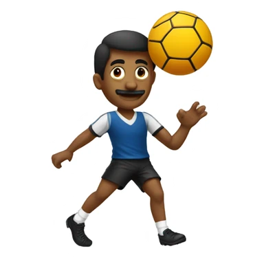 pessoa jogando vôlei com a bola sticker