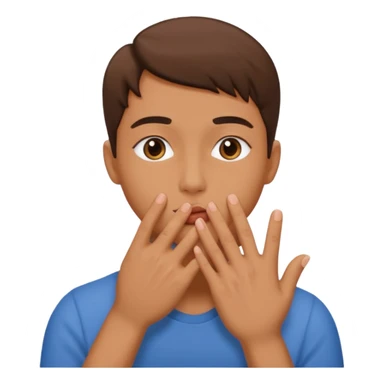 🤔 this hand pose with this 😗 face sticker