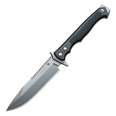 tactical knife with serrated edge sticker